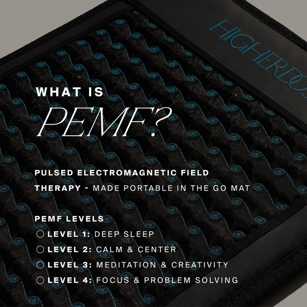 HigherDOSE Infrared PEMF Go Mat for Recovery and Stress Reduction with Cover - Picture 2 of 9